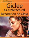 giclee as architectural decoration on glass