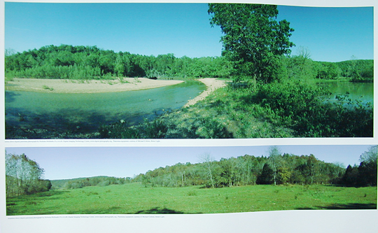 Panorama photographs of Missouri Ozarks taken with Better Light digital panorama camera system.