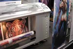 Color Wings Textile printer at Cebit tradeshow