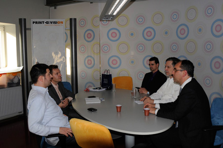 Nicholas Hellmuth at his factory visit to Barbieri.