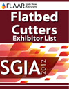 SGIA 2012 CNC flatbed cutters routers exhibitor list 2013