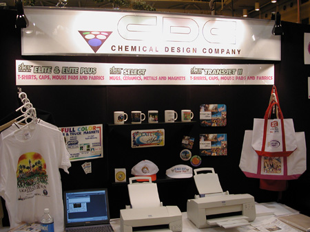 CDC booth at SGAI 2001.