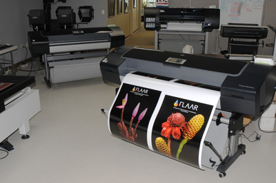 HP DesignJet Z3100 printing some sample