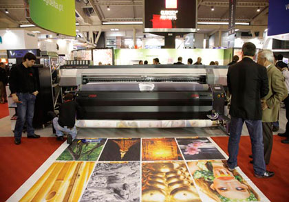 MTEX 3200 at DIGIDELTA booth, Graphispag, Barcelona 2011